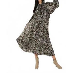NEW BEULAHSTYLE vintage printed maxi dress in black